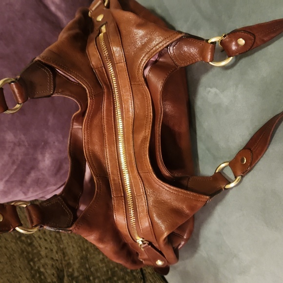 Authentic Coach Madison Maggie Brown Leather Hobo Shoulder Purse - Picture 7 of 17